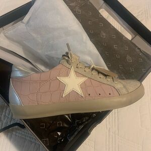 ShuShop Blush and Metallic Star Sneakers